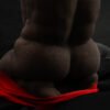Kneeling warrior Real Texture male Butt